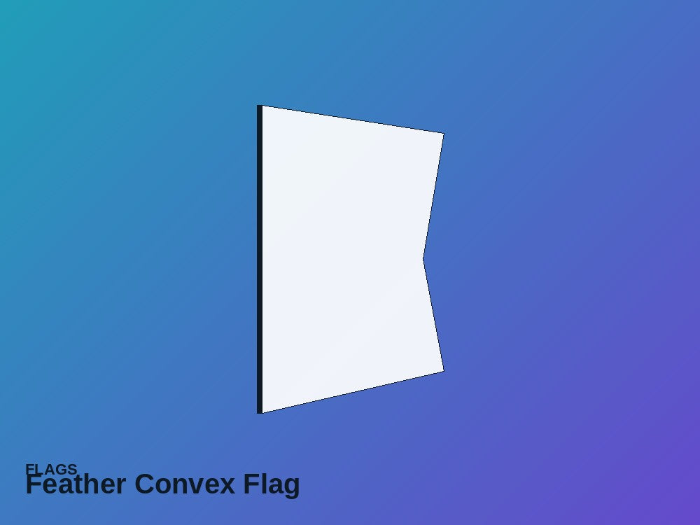 Feather Convex Flag